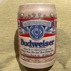 Budweiser King Of Beers Ceramarte Stein Mug
